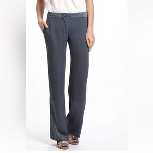 Anthropologie Leifsdottir Grey Mixed Fabric Suvi Plus Size Trousers Pants Sz 14
